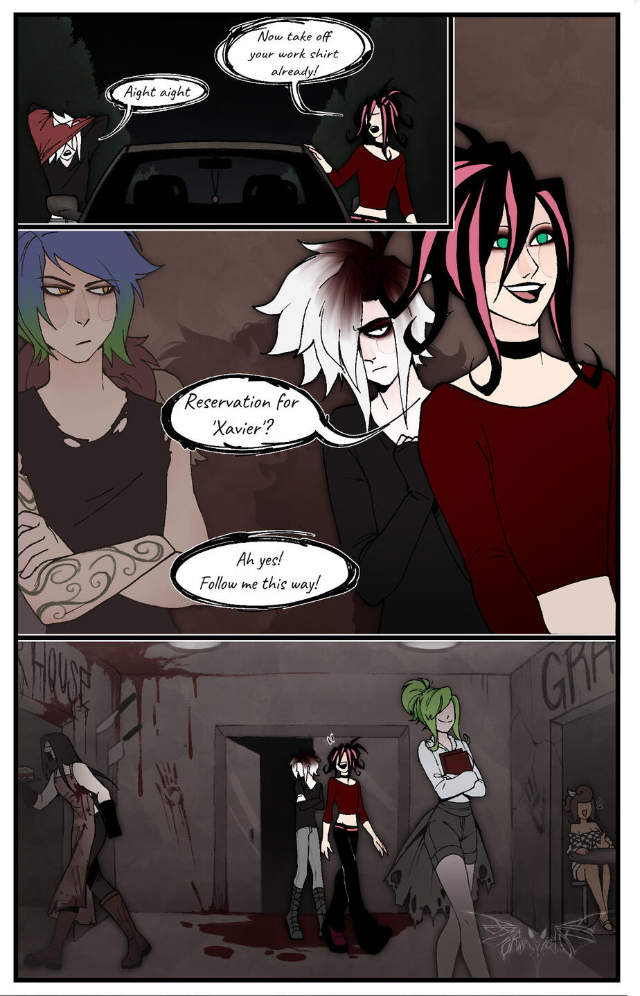 Characters belong to LurkyFroggy, Crash Goodman, and StrawberyChar